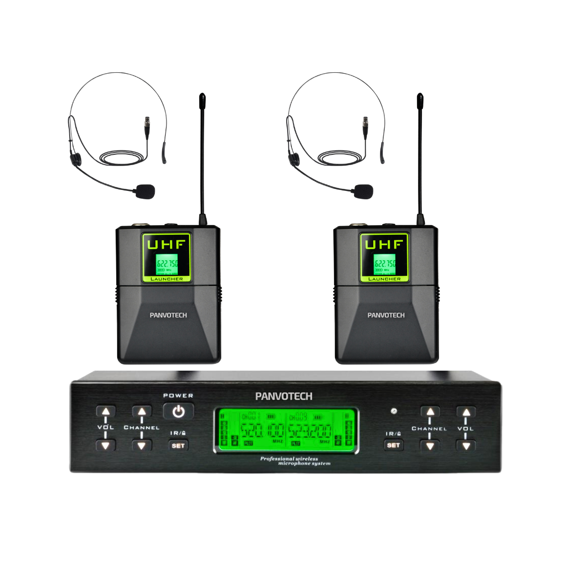 UHF Multi-channel Dual Lapel Mic