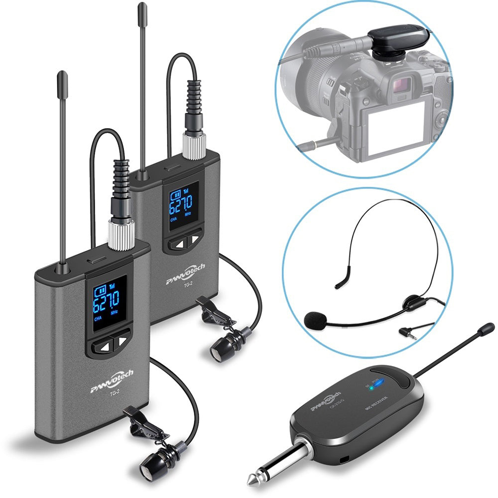 Dual Wireless Lapel Microphone