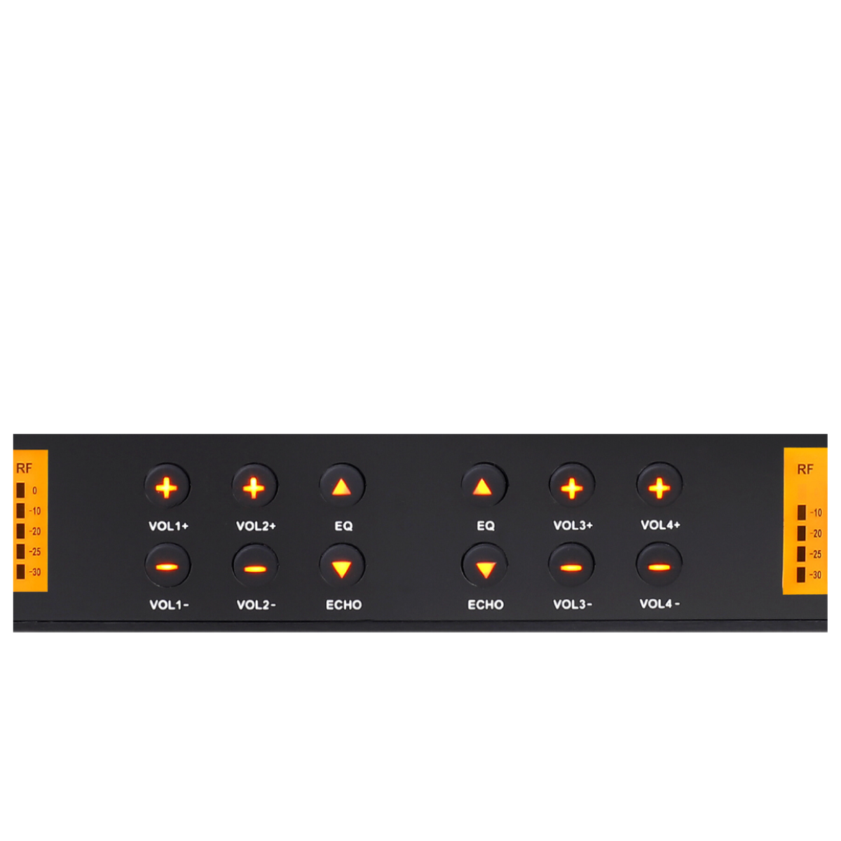 Panvotech 4-Channel  Wireless Microphone with EQ Control